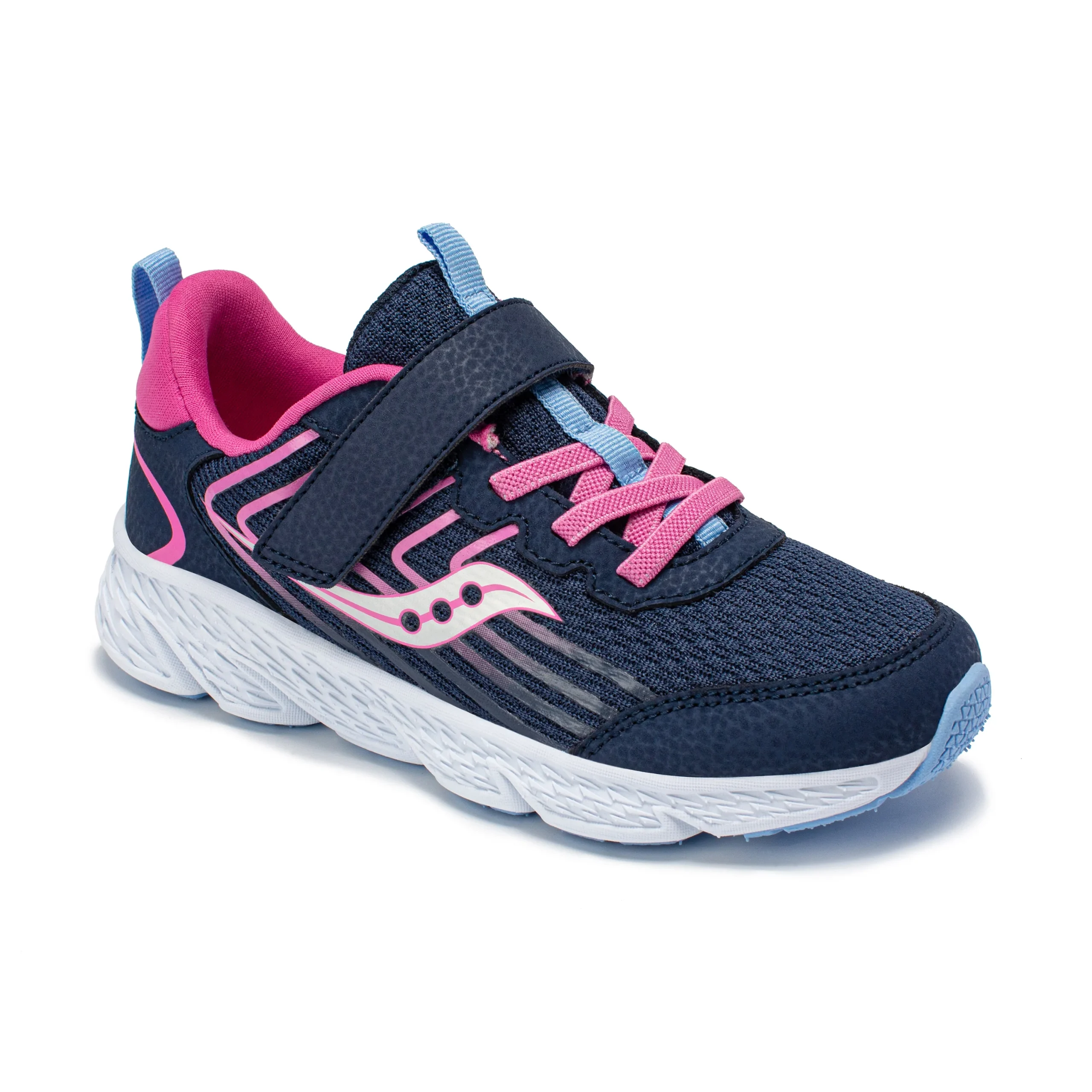 Wind 3.0 A/C Sneaker - Big Kid Navy/Pink - Image 7