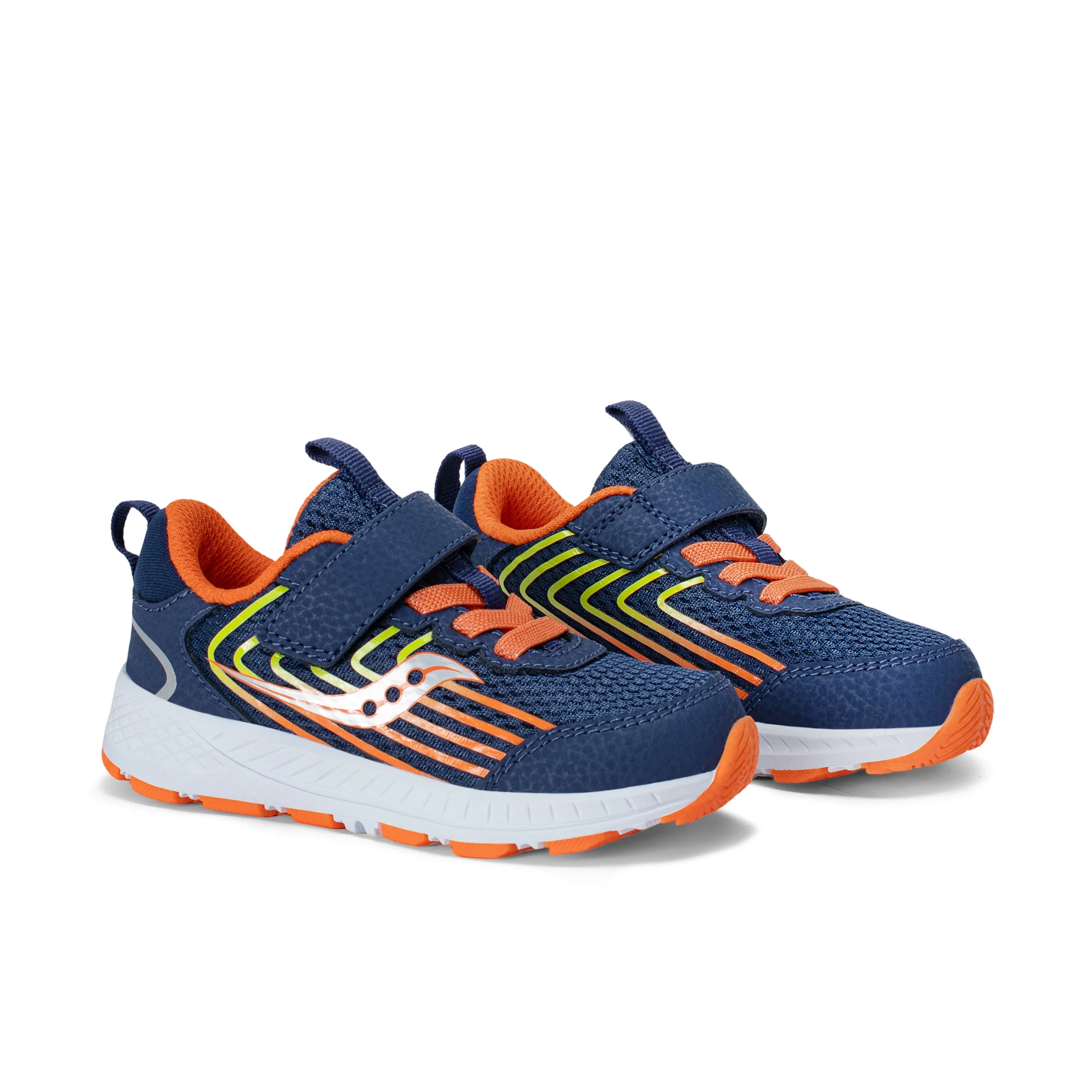 Wind 3.0 Jr. Sneaker - Little Kid Navy/Orange - Image 2