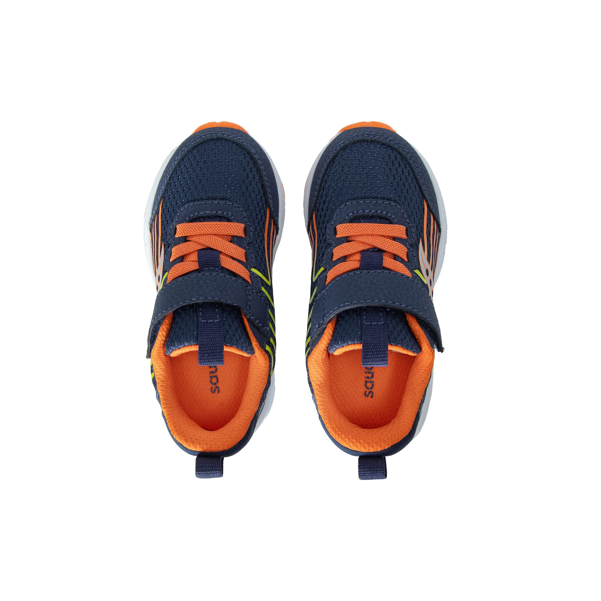 Wind 3.0 Jr. Sneaker - Little Kid Navy/Orange - Image 6