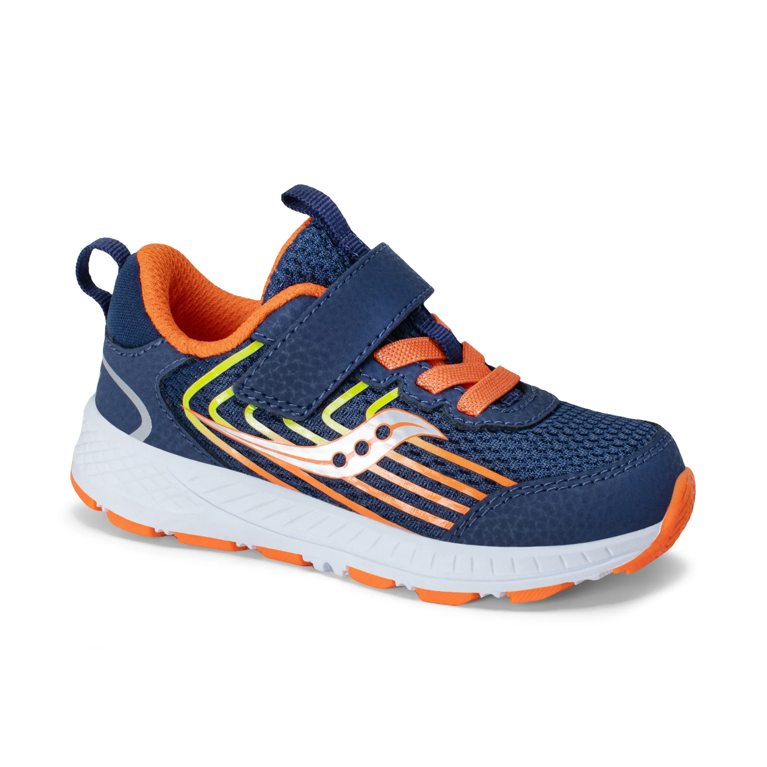 Wind 3.0 Jr. Sneaker - Little Kid Navy/Orange - Image 7