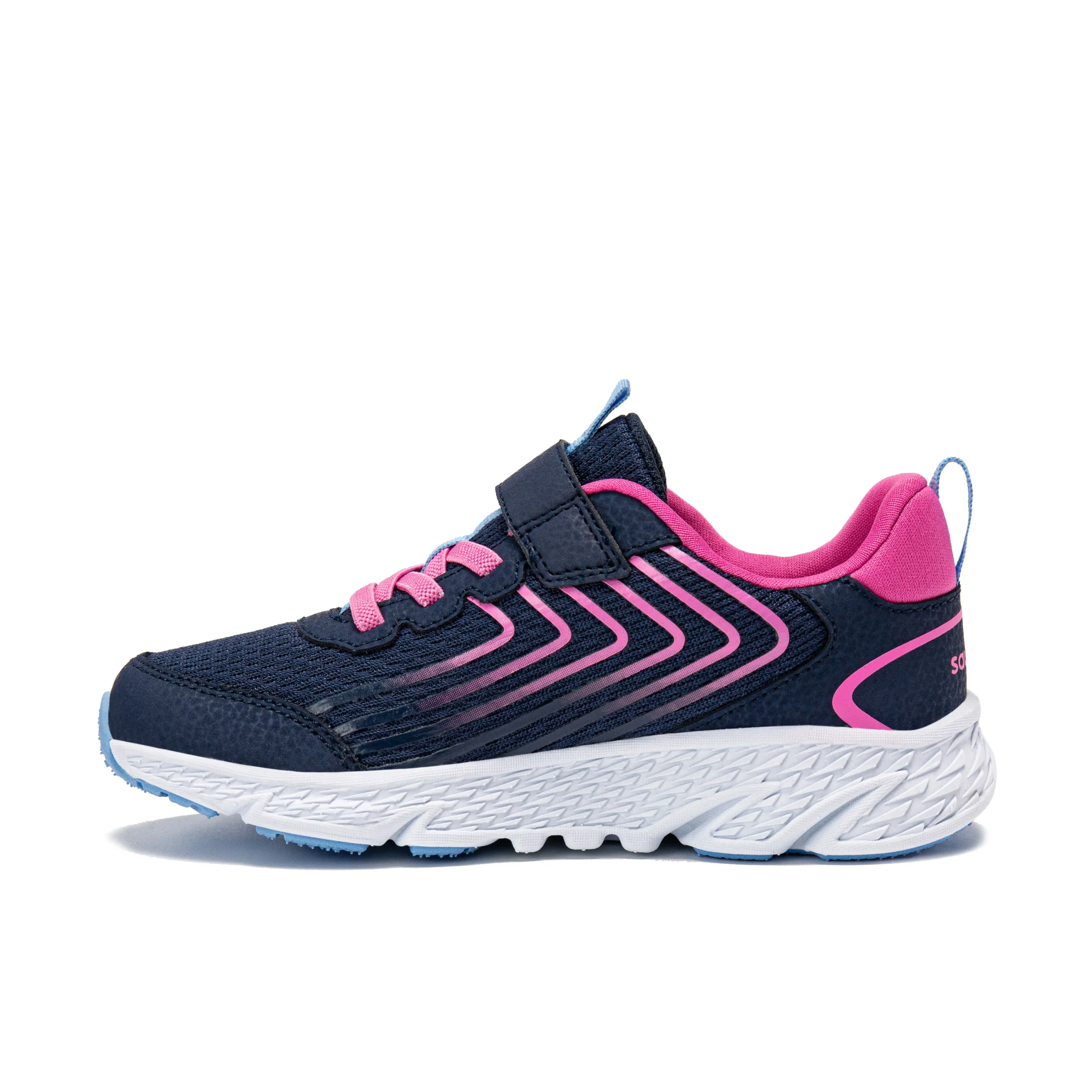 Wind 3.0 A/C Sneaker - Big Kid Navy/Pink - Image 3