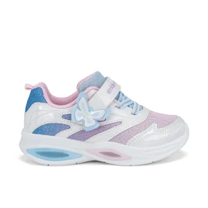 Aurora Lighted Sneaker - Big Kid White Multi