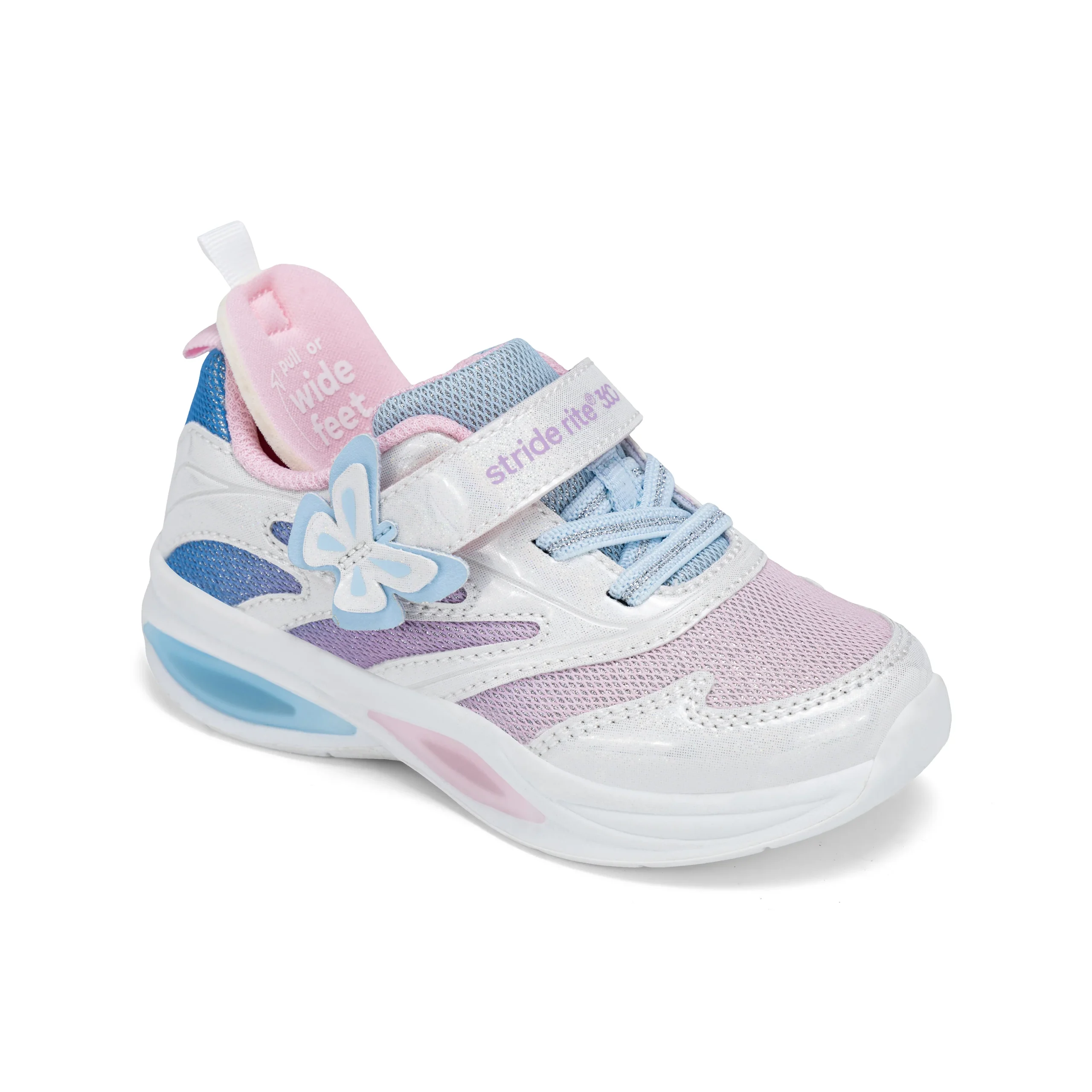 Aurora Lighted Sneaker - Big Kid White Multi - Image 3