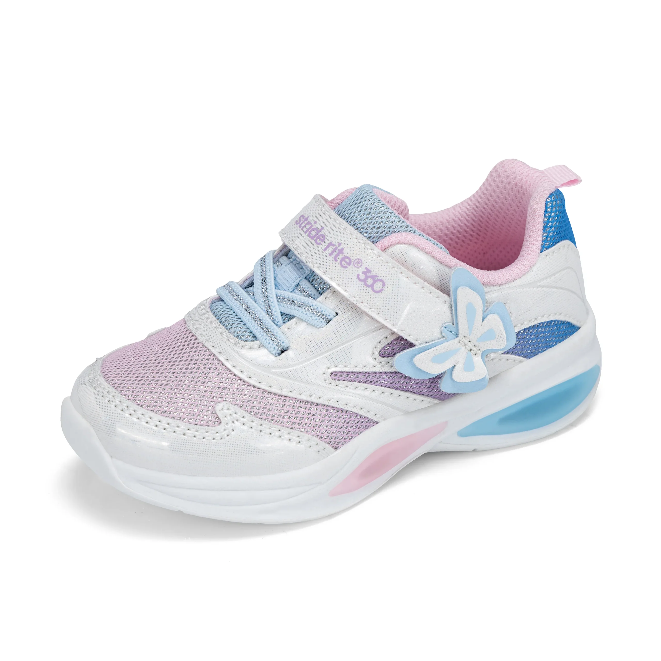 Aurora Lighted Sneaker - Big Kid White Multi - Image 8