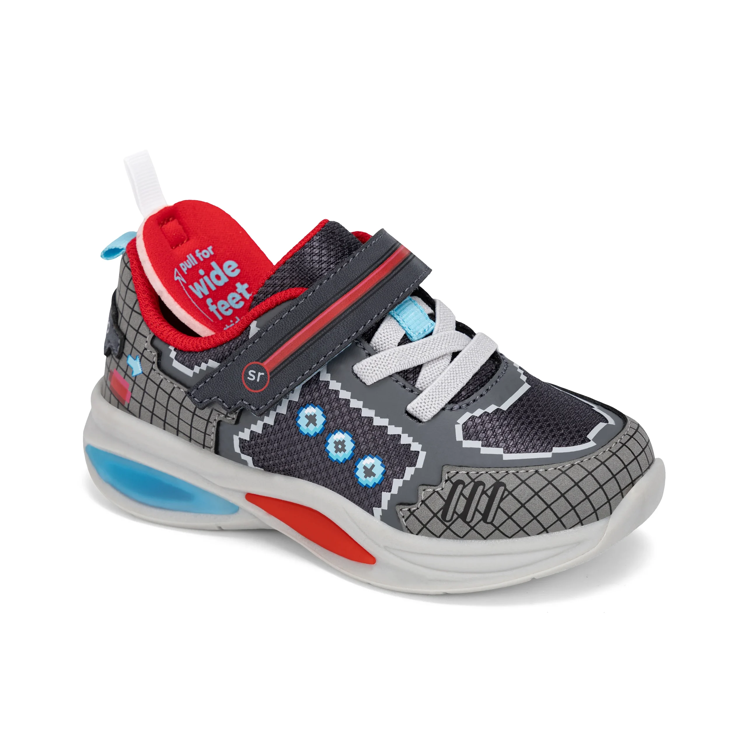 Console Lighted Sneaker - Big Kid Charcoal - Image 3