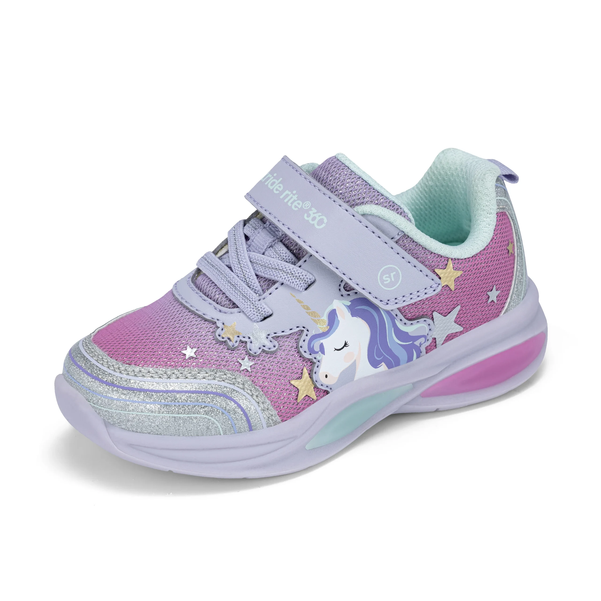 Luna Lighted Sneaker - Little Kid Lavendar - Image 8