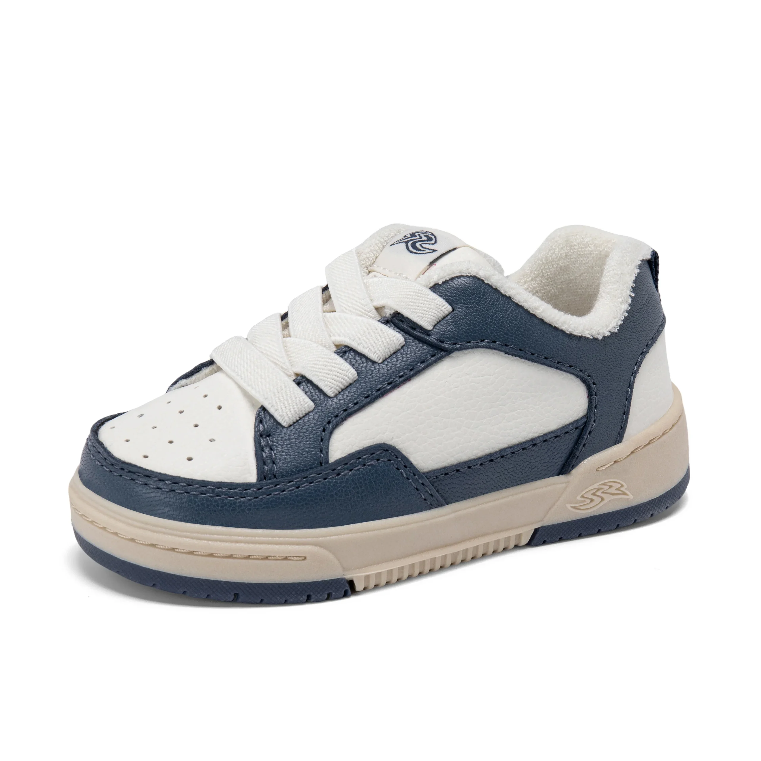 Osaka Sneaker - Little Kid White/Navy - Image 6