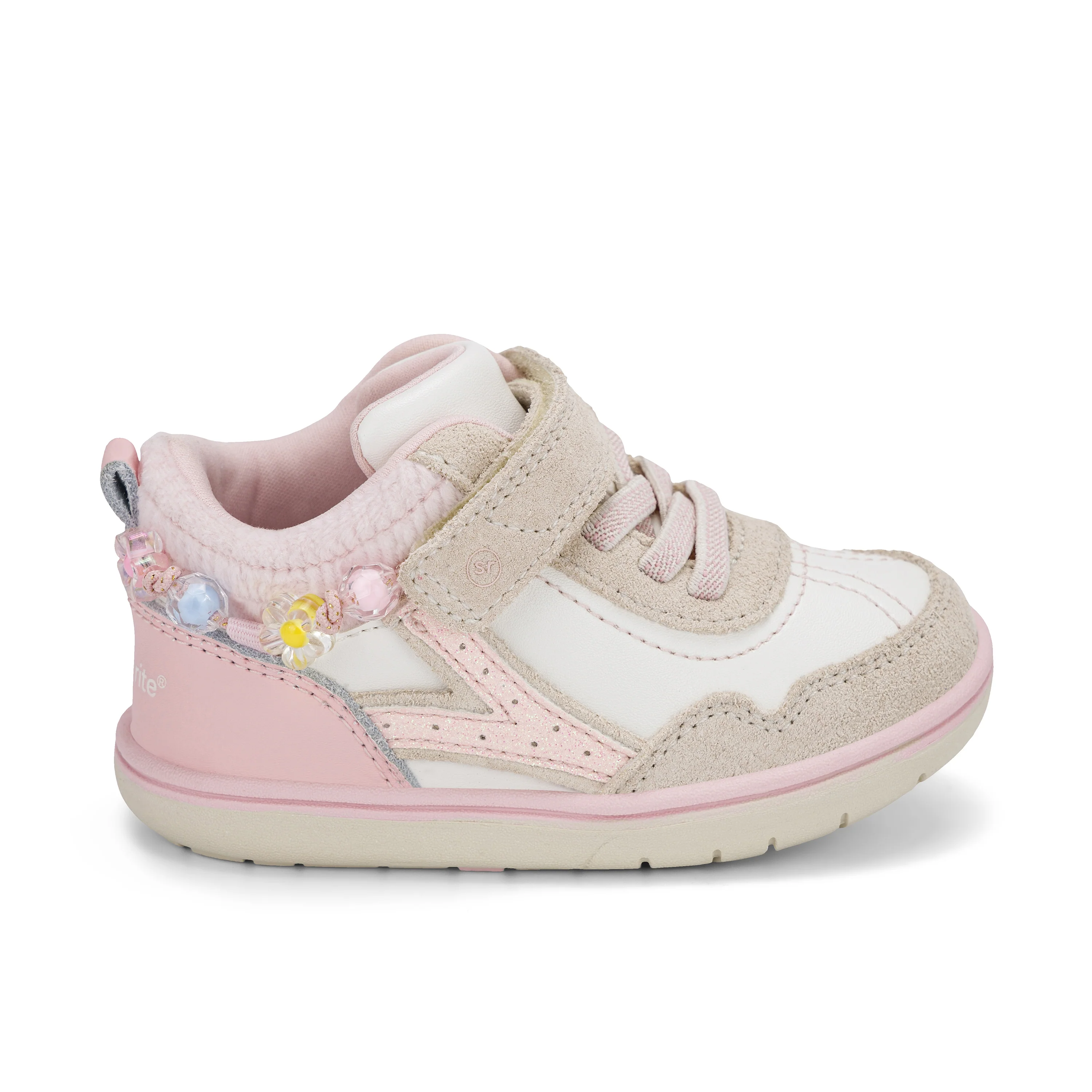London Mid Sneaker - Big Kid White Pink