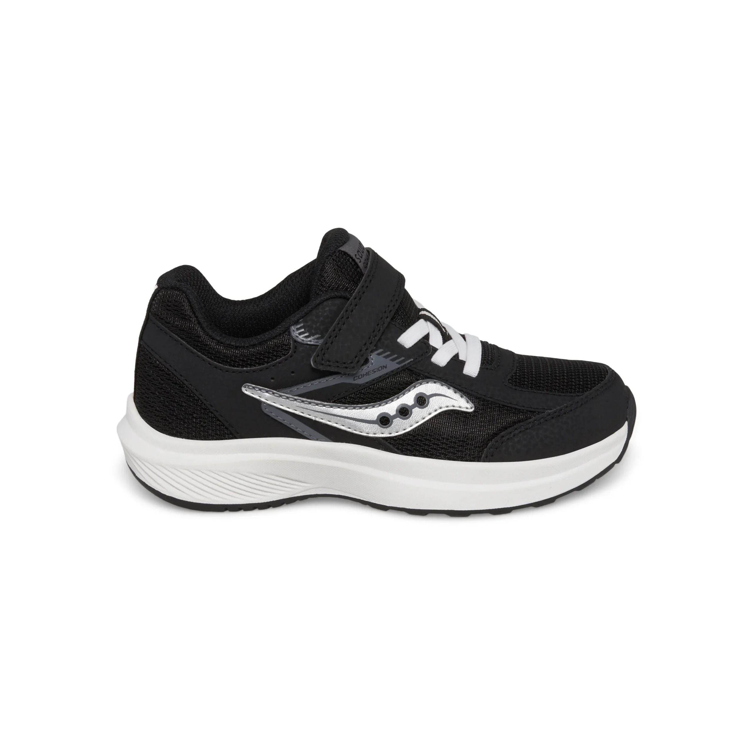 Cohesion Kdz A/C Sneaker - Big Kid Black/White - Image 8