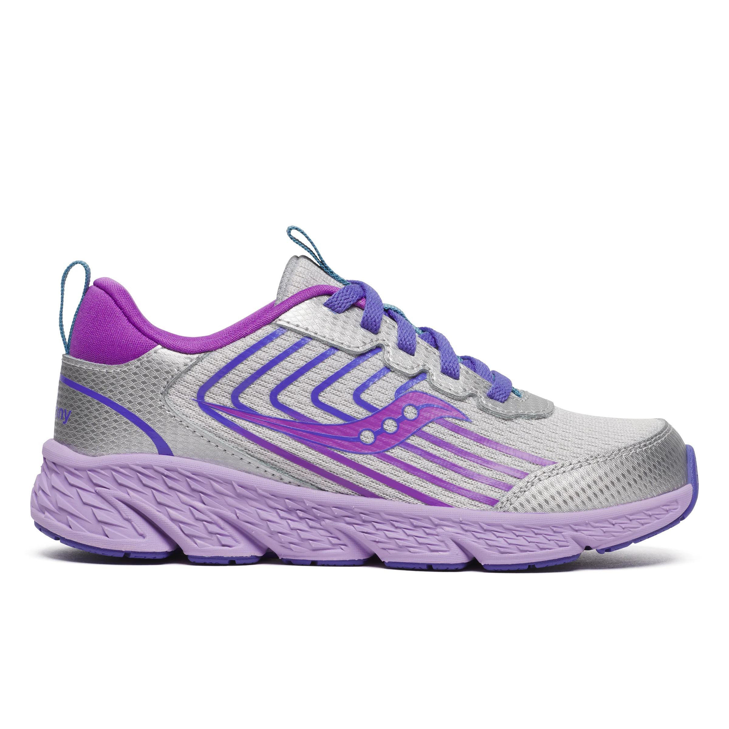 Wind 3.0 Sneaker - Big Kid Silver/Purple
