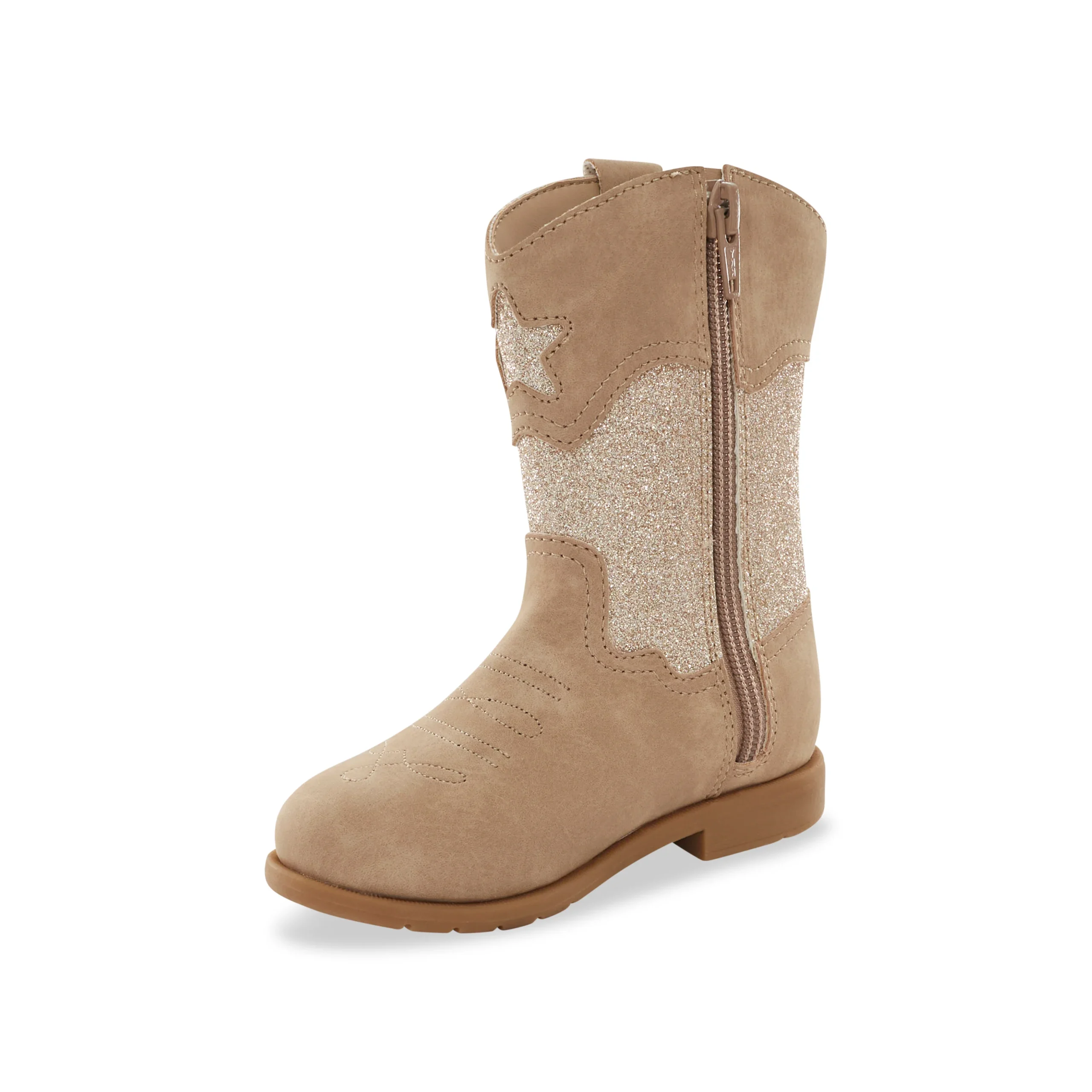 Wynona Western Boot - Big Kid Taupe - Image 10