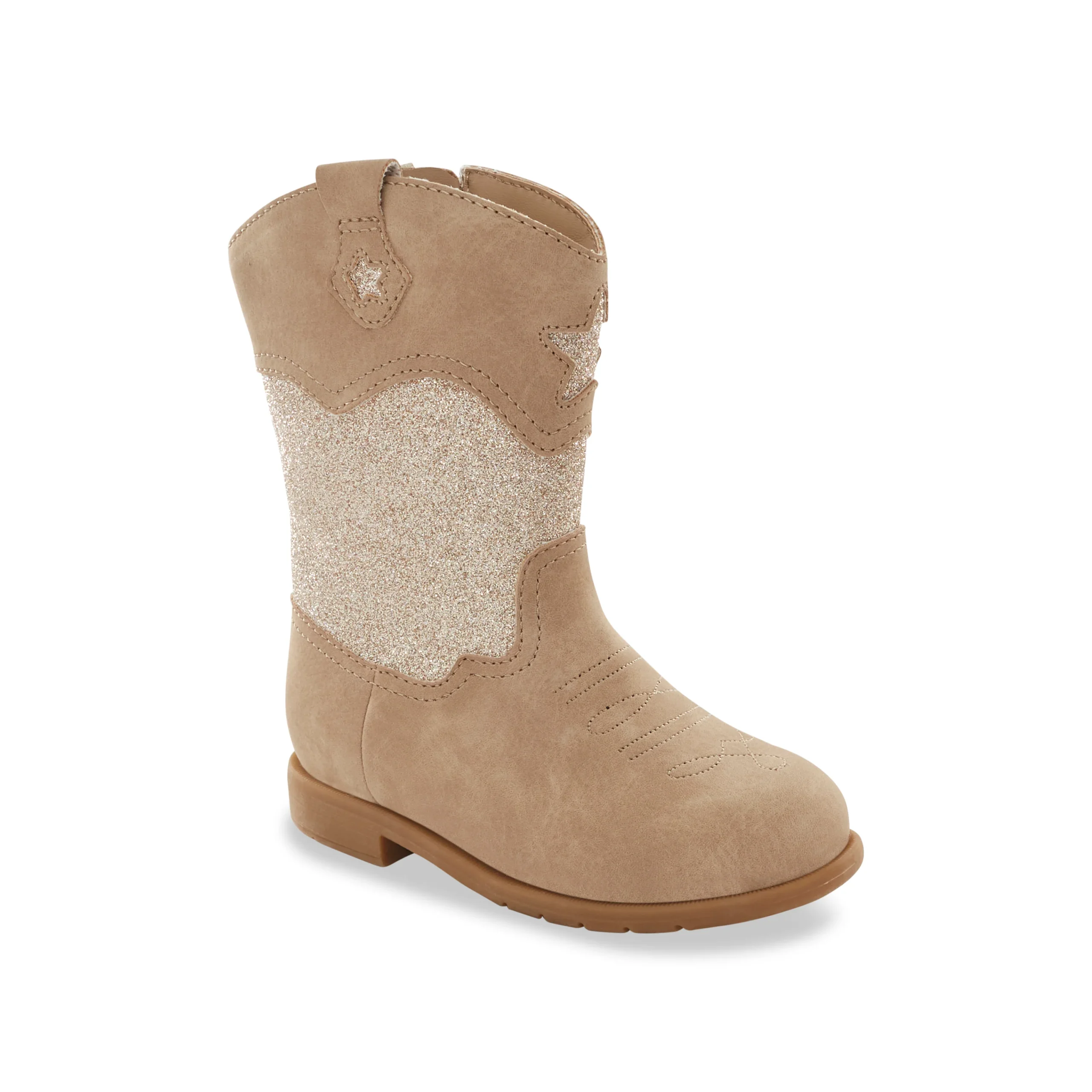 Wynona Western Boot - Big Kid Taupe - Image 4