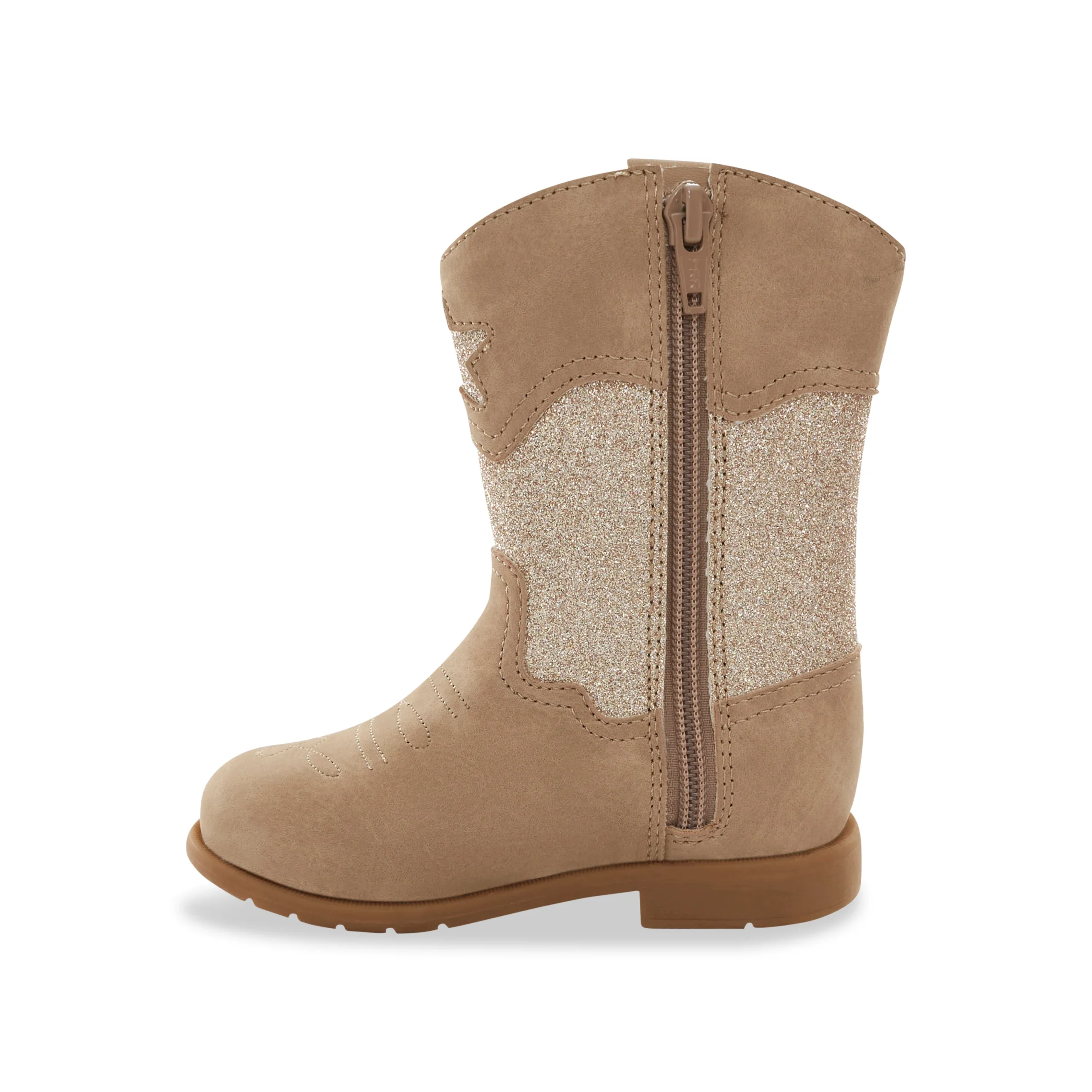 Wynona Western Boot - Big Kid Taupe - Image 9