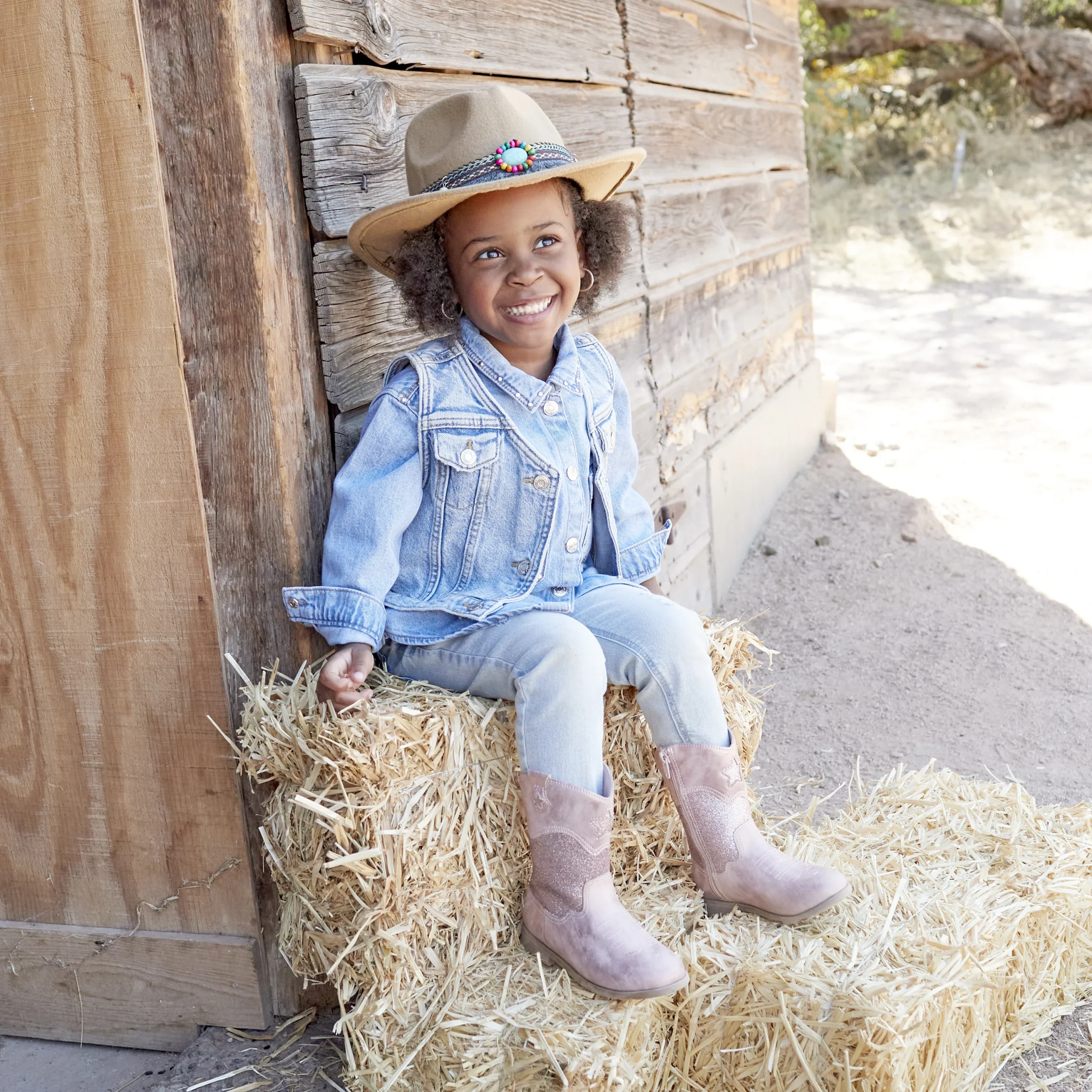 Wynona Western Boot - Big Kid Blush - Image 3